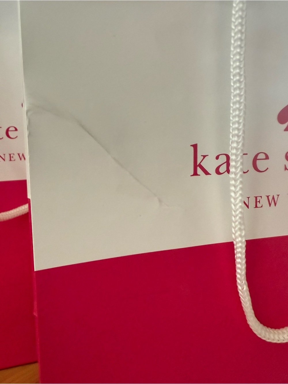 kate spade Pink and White Gift Bag & Box Set bridal shower party decor - Picture 14 of 16